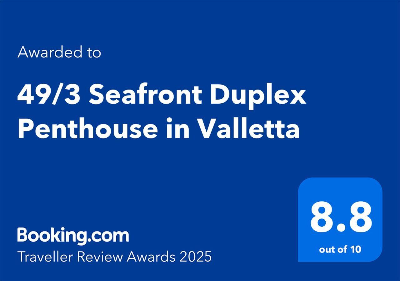 49/3 Seafront Duplex Penthouse In Valletta Valeta Exterior foto